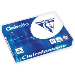 Clairefontaine CLAIRALFA - Papier ultra blanc - A4 (210 x 297 mm) - 80 g/m² - 500 feuilles Pas Cher | Bureau Vallée Populaire