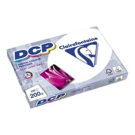Clairefontaine DCP - Papier ultra blanc - A4 (210 x 297 mm) - 200 g/m² - 250 feuilles Pas Cher | Bureau Vallée Prix Choc