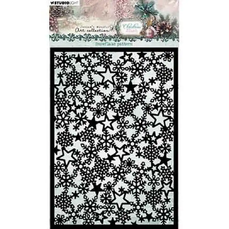 Réduction Pochoir "Christmas Blush - Snowflake patternnr.375" de Studio Light