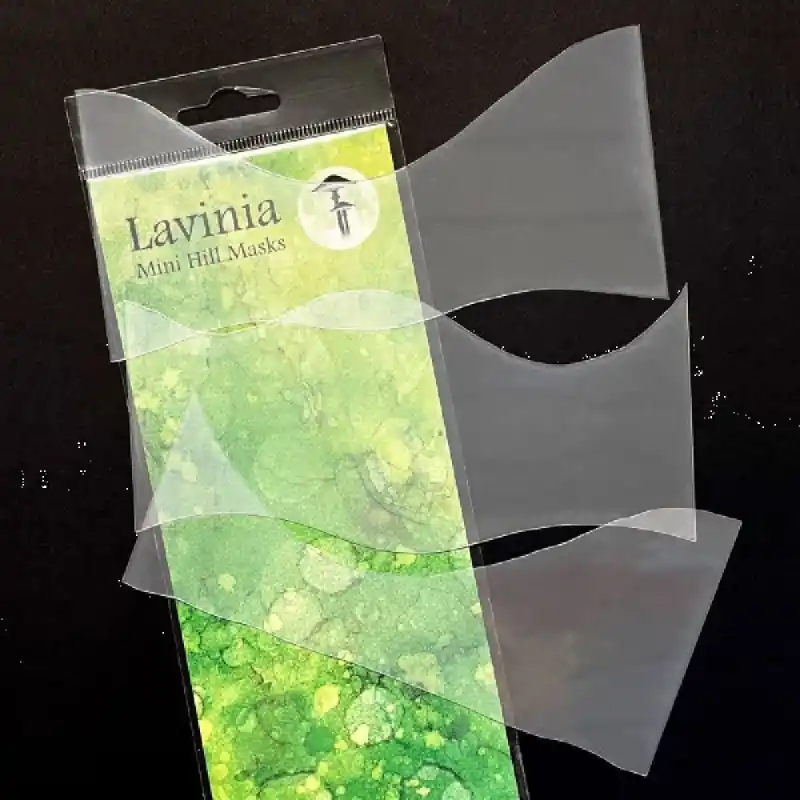 Bon Plan Pochoir Acetate Mini Hill Masks de Lavinia Stamp