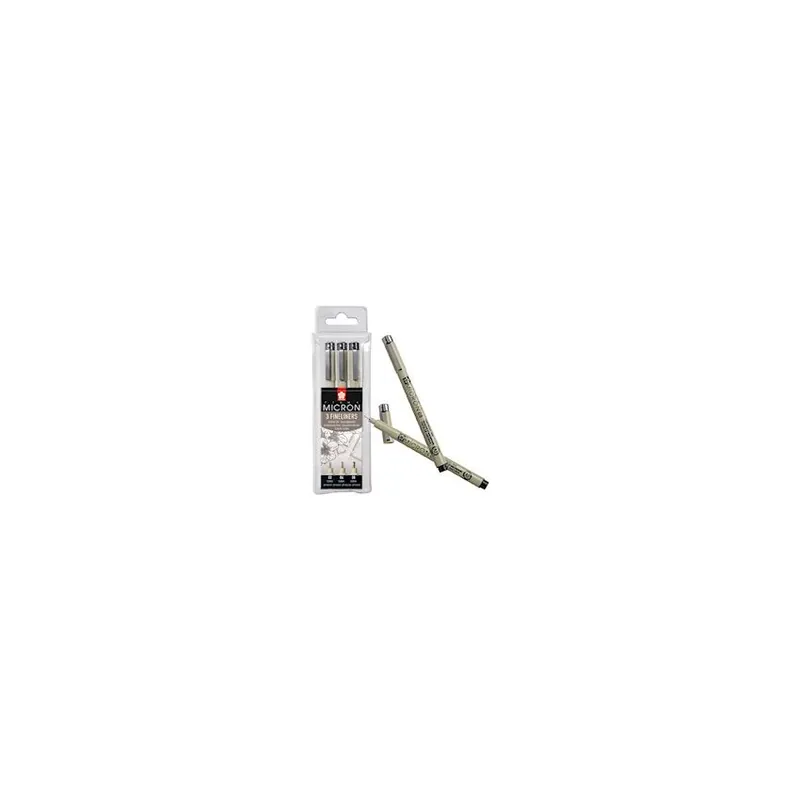Boite de 3 stylos feutres PIGMA MICRON NOIR Pas Cher