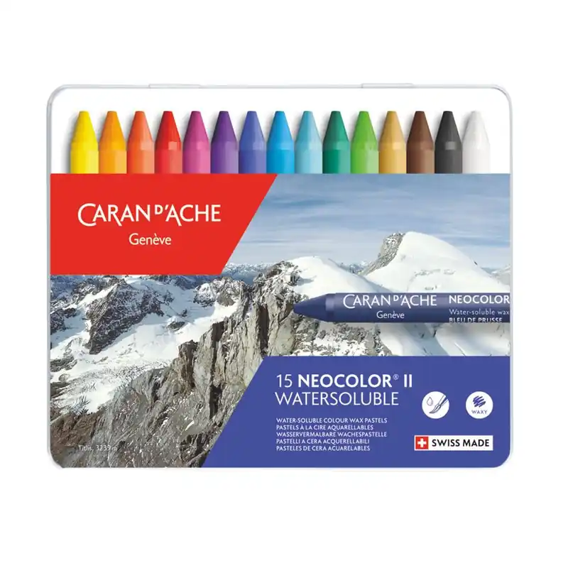 Coffret de 15 Pastels aquarellables Neocolor II En Vogue